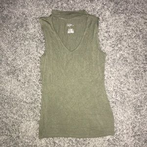 Green tank top